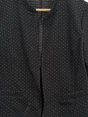 Vorschaubild 4 von Damen Blazer Jacke Gr. 40/L Schwarz Gepunktet Modern