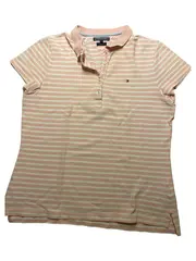 Vorschaubild 1 von Poloshirt Damen Rosa Gestreift Gr. 42;XL Casual