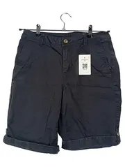Vorschaubild 1 von Damen Shorts Gr. 38 Blau Casual Baumwolle Bermuda Kurze Hose