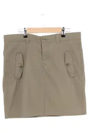 Vorschaubild 1 von MARC O POLO Damen Faltenrock Beige Gr. 38/M Baumwolle Minirock Casual Elegant