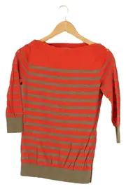 Vorschaubild 1 von Pullover Damen 36;S Orange Gestreift Casual Preppy