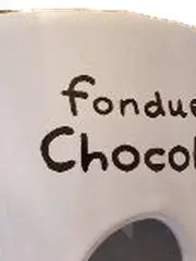 Vorschaubild 3 von Schokoladenfondue Set Keramik Tasse mit Gabel Fondue au Chocolat Weiß