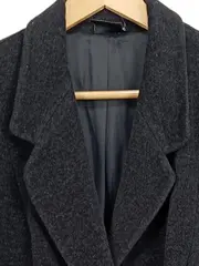Vorschaubild 2 von Damen Blazer Gr. 46 Grau Angora Wolle Klassisch Elegant