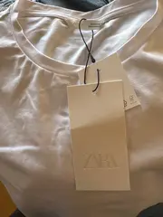 Vorschaubild 2 von Damen Crop T-Shirt Weiß Gr. S Basic Kurzarm NEU