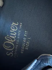 Vorschaubild 2 von Herren Poloshirt Gr. 50/L Casual Blau Baumwolle