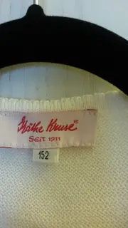 Vorschaubild 3 von Kinder Strickjacke Gr. 152 Weiß Baumwolle Polyester Klassisch