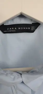 Vorschaubild 3 von Woman Hemdbluse Damen Gr. L Hellblau Blumenstickerei Langarm