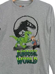 Vorschaubild 2 von Jurassic World Kinder T-Shirt Gr. 152 Grau Langarm Casual