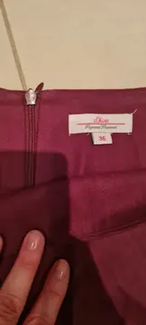 Vorschaubild 5 von Damen A-Linienrock Gr. 36/S Bordeaux Rot Minirock