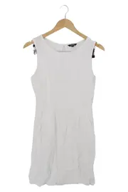 Vorschaubild 1 von Damen Freizeitkleid Gr. 38/M Weiß Elegant Minimalistisch Viskose