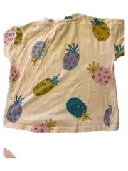 Vorschaubild 3 von Baby T-Shirt Gr. 86 Ananas-Print Kurzarm Mädchen Baumwolle