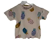 Vorschaubild 1 von Baby T-Shirt Gr. 86 Ananas-Print Kurzarm Mädchen Baumwolle