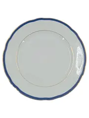 Vorschaubild 1 von Essteller Vintage Echt Kobalt Weiß 24cm Teller