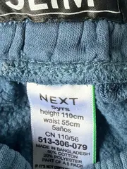 Vorschaubild 7 von Jogginghose Kinder Slim Gr. 110 Petrol Kordelzug Baumwolle