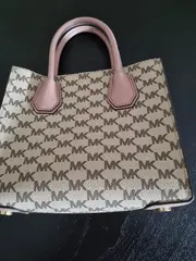 Vorschaubild 4 von Damen Umhängetasche Beige Logo-Print Signature Tote
