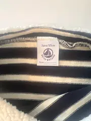 Vorschaubild 3 von Freizeitkleid Mädchen Blau Gestreift Maritim Gr. 98 Baumwolle