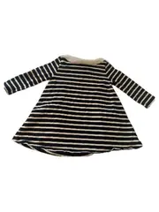 Vorschaubild 2 von Freizeitkleid Mädchen Blau Gestreift Maritim Gr. 98 Baumwolle