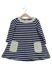 Vorschaubild 1 von Freizeitkleid Mädchen Blau Gestreift Maritim Gr. 98 Baumwolle