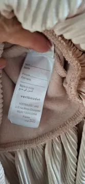 Vorschaubild 2 von Mädchen Kleid Gr. 152 Pailletten Sterne Rüschen Beige Festlich