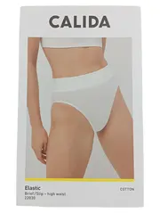 Vorschaubild 2 von Damen Slip High Waist Gr. 38/M Weiß Basic Baumwolle