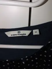 Vorschaubild 2 von Langarmshirt Damen Gr. M Blau Polka Dots Casual Bluse