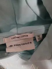 Vorschaubild 4 von Kinder Hoodie Kapuzenpullover Gr. 116/122 Türkis Bio-Baumwolle
