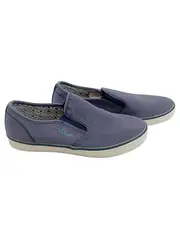 Vorschaubild 1 von Damen Slipper Canvas Slip-On Gr. 38 Blau Sneaker Schuhe