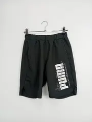 Vorschaubild 2 von Kinder Sport Shorts Gr. 152 Schwarz Logo Print