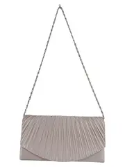 Vorschaubild 1 von JAKES Damen Clutch Elegant Grau Abendtasche Party mit Kette