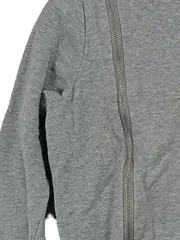 Vorschaubild 4 von Kinder Pullover Gr. 134/140 Grau Meliert Reißverschluss Baumwolle