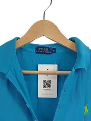 Vorschaubild 3 von Damen Poloshirt Türkis Gr. M 38 Kurzarm Baumwolle
