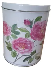 Vorschaubild 1 von Dekodose Vorratsdose Blumenmuster Romantisch Metall Mehrfarbig 15cm Höhe
