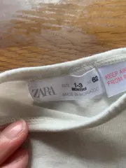 Vorschaubild 5 von Baby Langarmshirt Gr. 62 Beige Basic Baumwolle 1-3 Monate