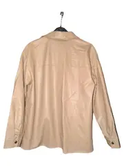 Vorschaubild 2 von Kunstleder Hemdjacke Shacket Damen XS Beige Camel Jacke
