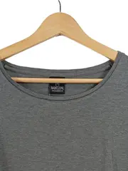 Vorschaubild 2 von Damen T-Shirt Grau Gr. 38/M mit Spitze