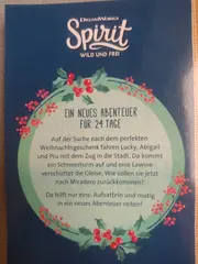 Vorschaubild 2 von Spirit Wild und Frei Adventskalender Pferd Blumenmuster Blau Kinder