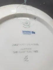 Vorschaubild 4 von Weihnachtsteller 1981 Sammelteller Porzellan Baum Blau 18cm