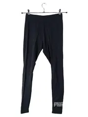 Vorschaubild 3 von Damen Leggings Schwarz Gr. 36/S Sportleggings Logo-Print