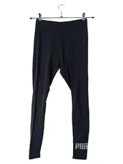 Vorschaubild 1 von Damen Leggings Schwarz Gr. 36/S Sportleggings Logo-Print