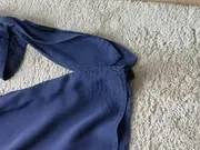 Vorschaubild 3 von Damen Bluse Gr. 38/M Blau Casual Schleifen 3/4-Arm