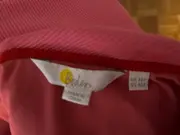 Vorschaubild 3 von Damen Freizeitkleid Rosa Retro Gr. 40 3/4-Arm Streifendetail Midikleid