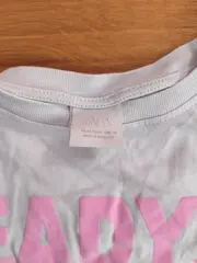 Vorschaubild 4 von Kinder Mädchen Crop T-Shirt Ready for Summer Gr. 156/158 Weiß Rosa