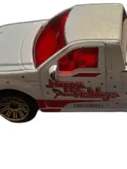 Vorschaubild 3 von Ford F-150 Lightning Pickup Happy Holidays Weiß Rot 1:64