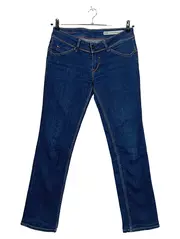 Vorschaubild 4 von Victoria Straight Jeans Damen W29/L30 Blau Stretch