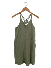 Vorschaubild 1 von Trägerkleid Damen Gr. 34/XS Oliv Lyocell Sommerkleid Freizeit