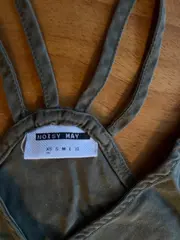 Vorschaubild 4 von Trägerkleid Damen Gr. 34/XS Oliv Lyocell Sommerkleid Freizeit