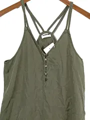 Vorschaubild 2 von Trägerkleid Damen Gr. 34/XS Oliv Lyocell Sommerkleid Freizeit