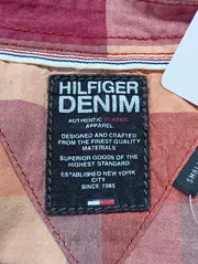 Vorschaubild 3 von Damen Hemdbluse Kariert Rot Gr. 36/S Baumwolle Casual