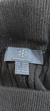 Vorschaubild 4 von Damen Bleistiftrock Gr. 40/42 Schwarz Strukturmuster Maxi Casual