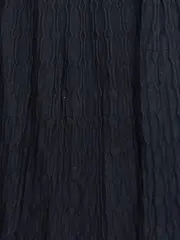 Vorschaubild 2 von Damen Bleistiftrock Gr. 40/42 Schwarz Strukturmuster Maxi Casual